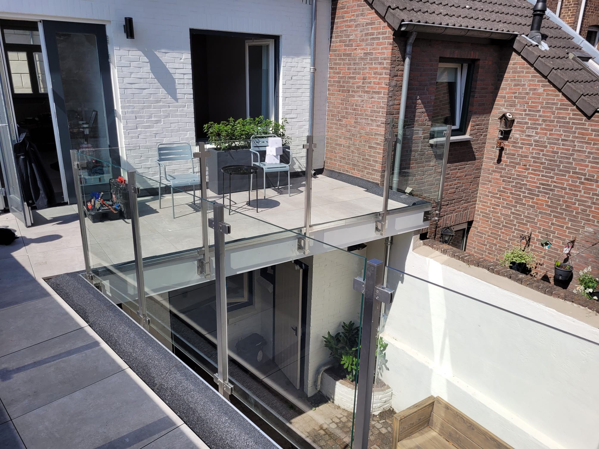 Glazen balustrade